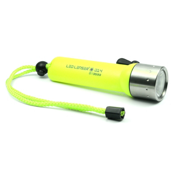 Led Lenser D14 Hand flashlight Green,Stainless steel