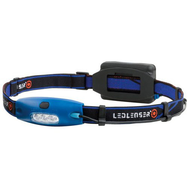 Led Lenser H4 Stirnband-Taschenlampe Schwarz, Blau