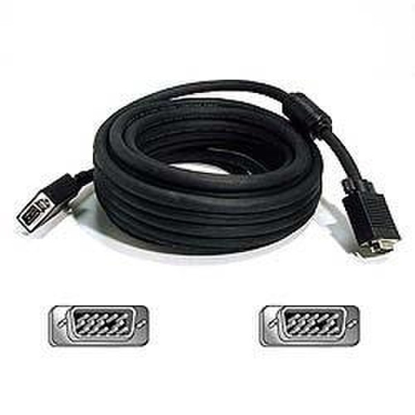 Belkin Pro Series VGA/SVGA Monitor Replacement Cable - 125ft - 2 x D-Sub (HD-15)M-M 38.1м Черный VGA кабель