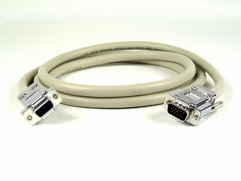 Belkin Pro Series Monitor Extension Cable - 25ft - 1 x D-Sub (HD-15) F, 1 x D-Sub (HD-15) M 7.62m Grau VGA-Kabel