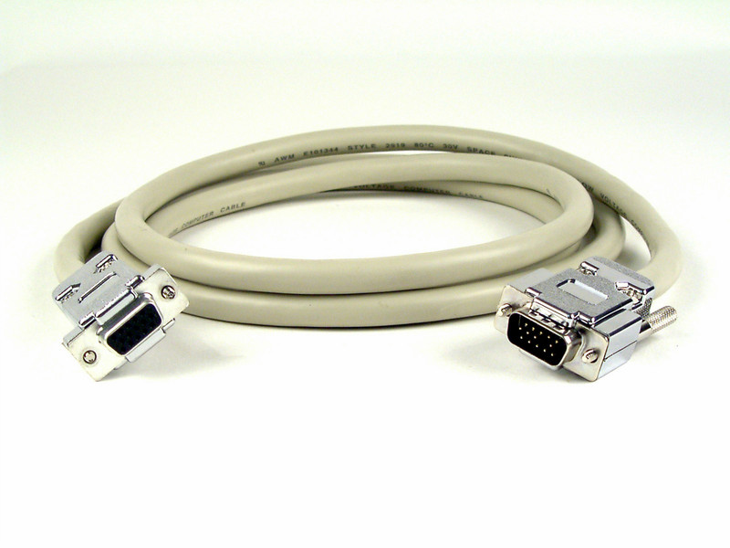 Belkin Pro Series Monitor Extension Cable - 200ft - 1 x D-Sub (HD-15) F, 1 x D-Sub (HD-15) M 60.96m Grau VGA-Kabel