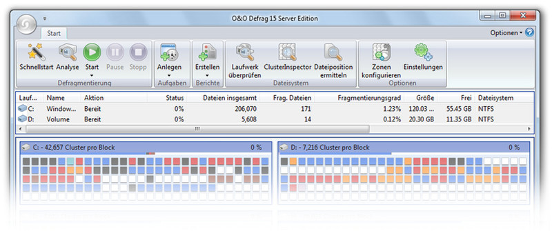 O&O Software Defrag 15 Server Edition