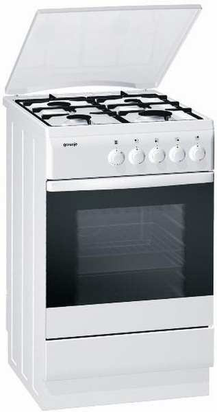 Gorenje G433W Freestanding Gas hob White cooker