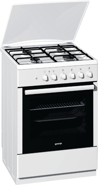 Gorenje K67120AW Freistehend Gas hob Weiß Küchenherd