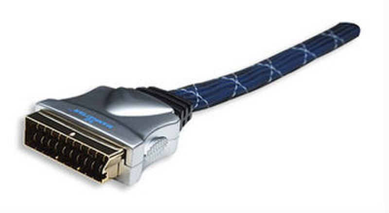 Manhattan SCART, m/m, 4.5m 4.5m SCART (21-pin) SCART (21-pin) Blau SCART-Kabel