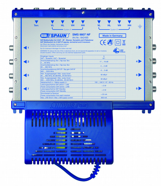 Spaun SMS 9807 NF коммутатор видео сигналов