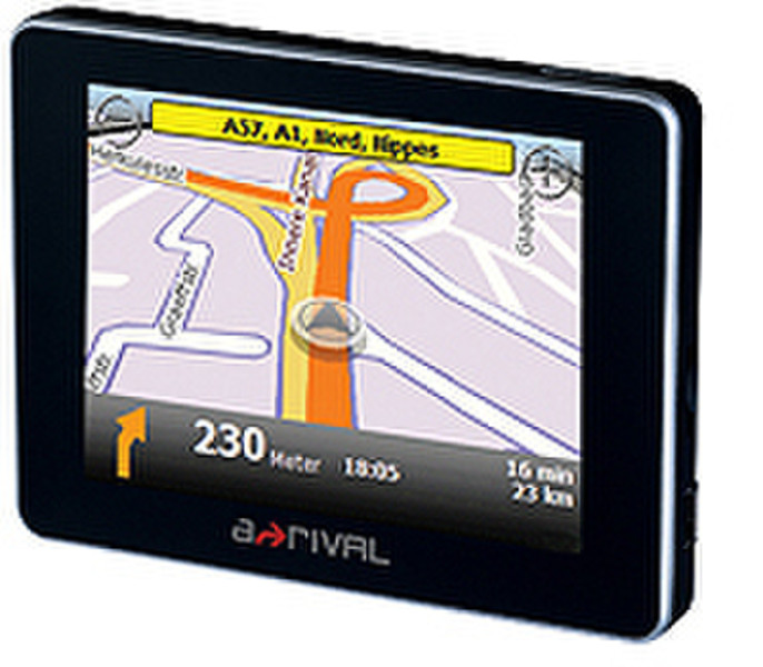 A-Rival NAV-XEA35 DE Tragbar / Fixiert 3.5Zoll LCD Touchscreen Schwarz