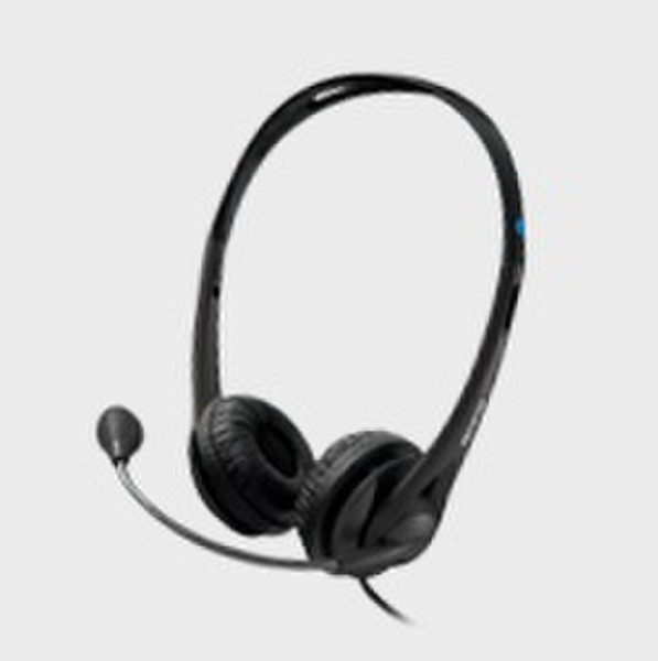 Acteck 2m, 3.5mm Binaural Ear-hook Black headset