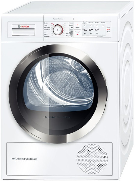 Bosch WTY86860IT freestanding Front-load 8kg A White tumble dryer