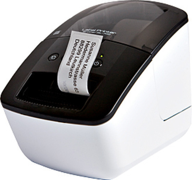 Brother QL-700 Прямая термопечать 300 x 300dpi Черный, Белый устройство печати этикеток/СD-дисков