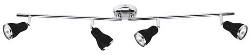 Brilliant G13932/06 Indoor GU10 Black,Stainless steel ceiling lighting