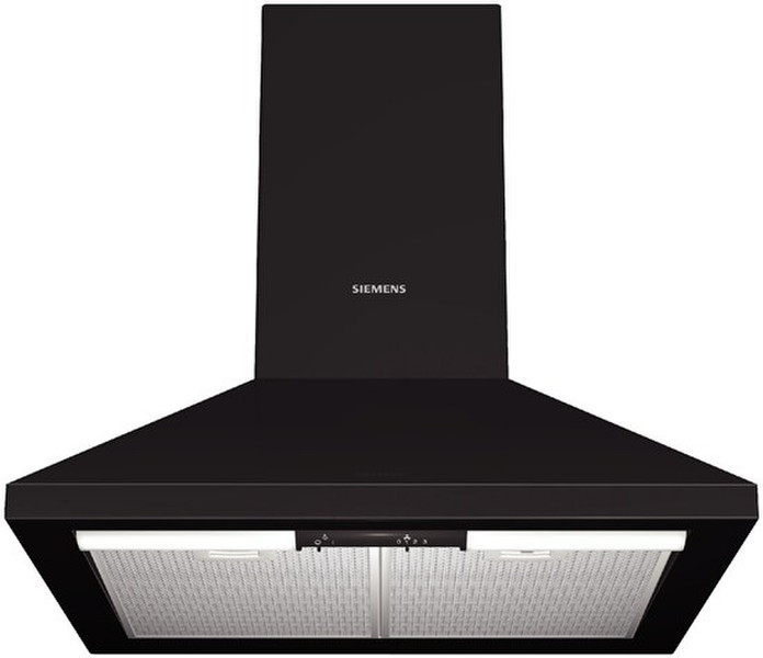 Siemens LC664WA10 Wall-mounted 440m³/h Black cooker hood