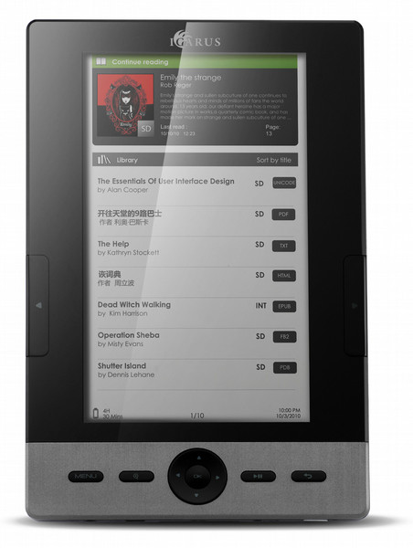 Icarus Omnia 7Zoll 2GB Schwarz, Silber eBook-Reader
