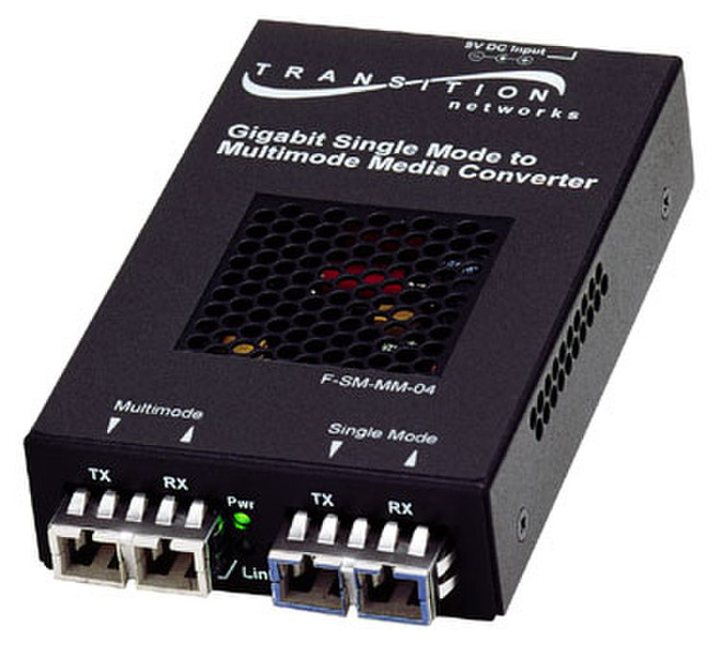 Transition Networks SFMFF1313-220 1000Мбит/с 850нм Multi-mode Черный сетевой медиа конвертор