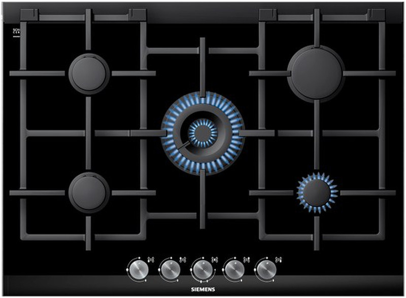 Siemens ER726RB90E built-in Gas Black,Stainless steel hob