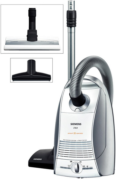 Siemens VSZ61223 Cylinder vacuum 5L 1200W Grey,White vacuum