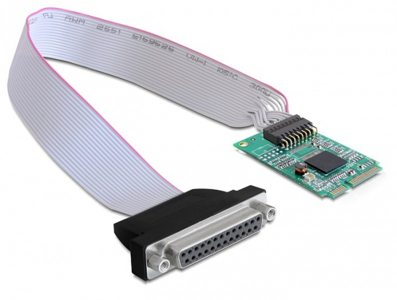 DeLOCK MiniPCIe I/O PCIe full size 1 x Parallel Eingebaut Parallel Schnittstellenkarte/Adapter