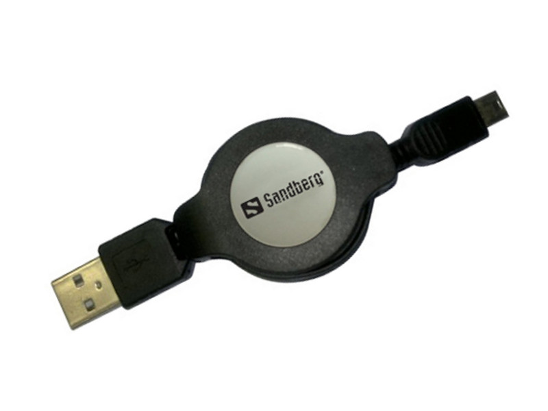 Sandberg Retractable USB 2.0-Mini 1.2m