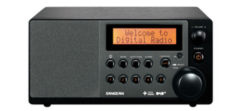 Sangean DDR-31+ Uhr Digital Schwarz Radio