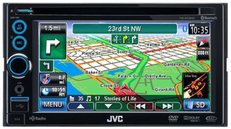 JVC KW-NT30HD Fixed 6.1" LCD Touchscreen 2400g Black