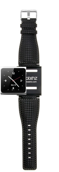 iWatchz Carbon Collection - Silver Stitching Black,Silver