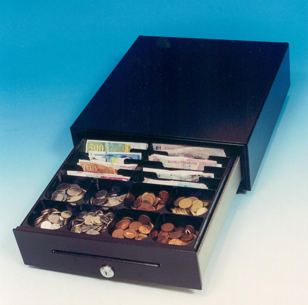 International Cash Drawer EU-8/8 Black cash box tray