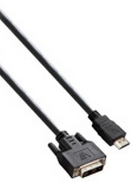 V7 V7E2HDMIDVID-02M 2м DVI-D HDMI Черный адаптер для видео кабеля