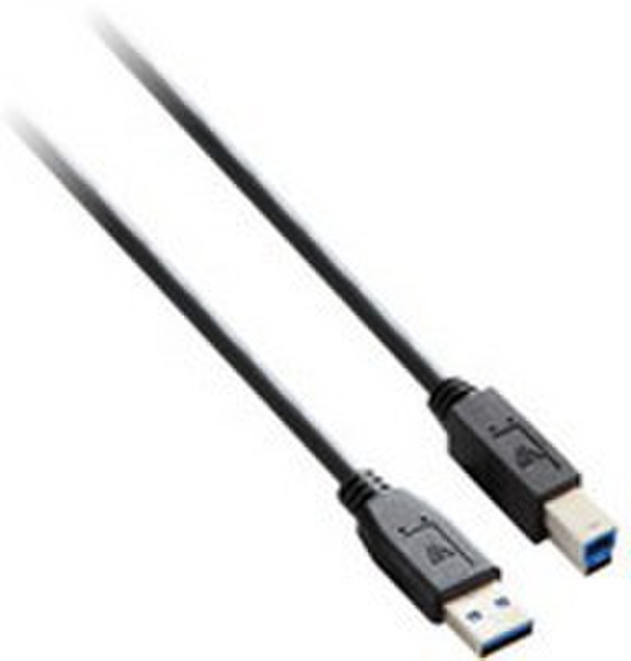 V7 V7E2USB3AB-03M 3м USB A USB B Черный кабель USB