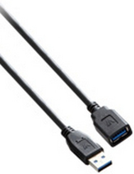 V7 USB 3.0 Extension Cable USB A to A (m/f) black 1,8m