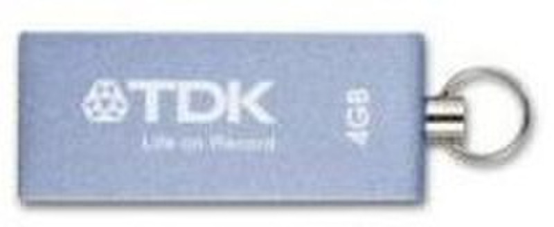 TDK 4GB USB 2.0 4ГБ USB 2.0 Type-A Cеребряный USB флеш накопитель