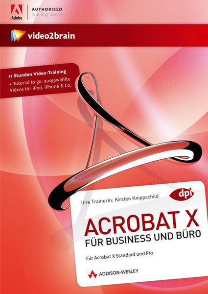 Pearson Education Video2Brain Acrobat X f Deutsche Software-Handbuch