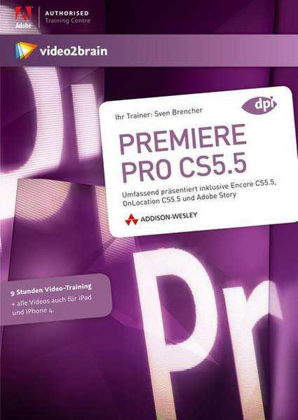 Pearson Education Premiere Pro CS5.5 German software manual