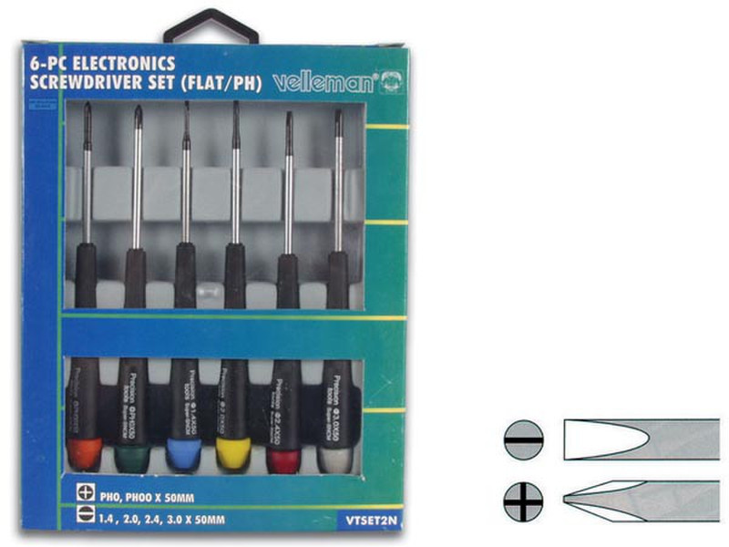 Velleman VTSET2N Set manual screwdriver/set