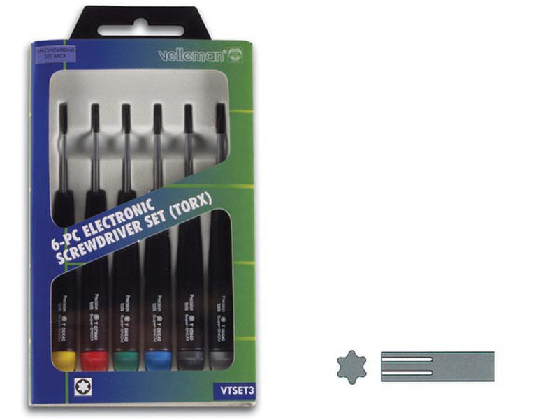 Velleman VTSET3 Set manual screwdriver/set