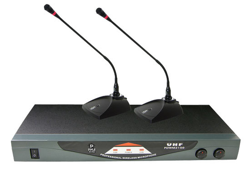 Pyle PDWM2150 Stage/performance microphone Беспроводной Черный микрофон