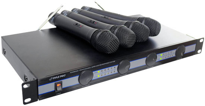 Pyle PDWM5000 Stage/performance microphone Беспроводной Черный микрофон