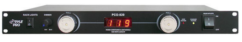 Pyle PylePro PCO820 8розетка(и) 120В Черный сетевой фильтр