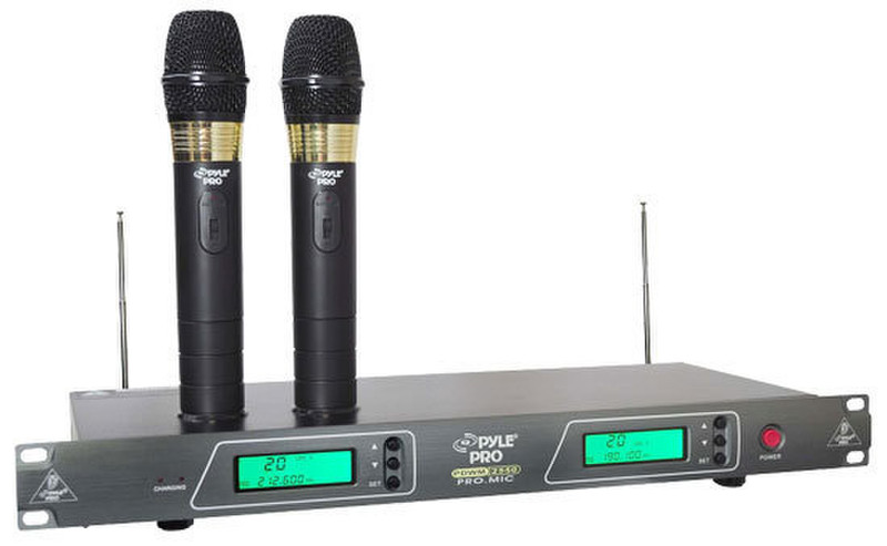 Pyle PylePro PDWM2550 Stage/performance microphone Беспроводной Черный