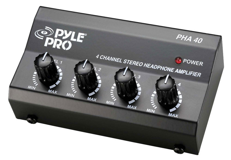 Pyle PHA40 4.0 Представление / сцена Проводная Черный усилитель звуковой частоты