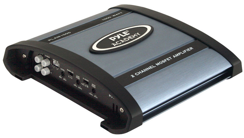 Pyle PLAM1000 2.0 Car Wired Black,Blue audio amplifier