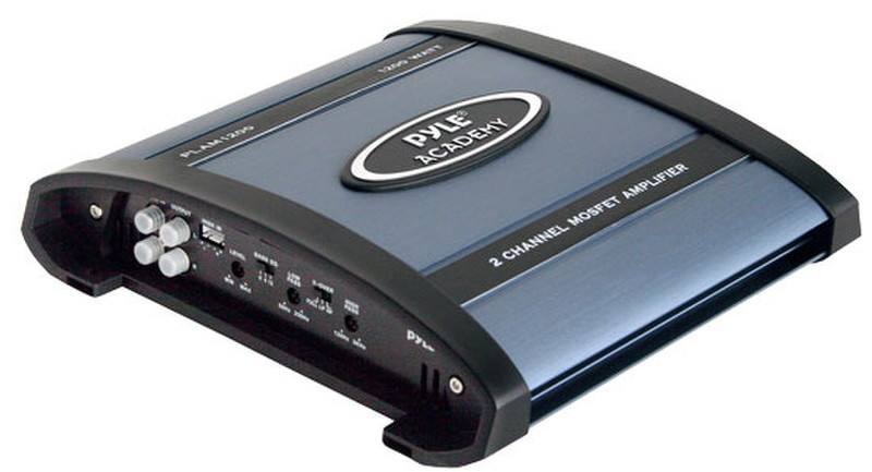Pyle PLAM1200 2.0 Car Wired Black,Blue audio amplifier