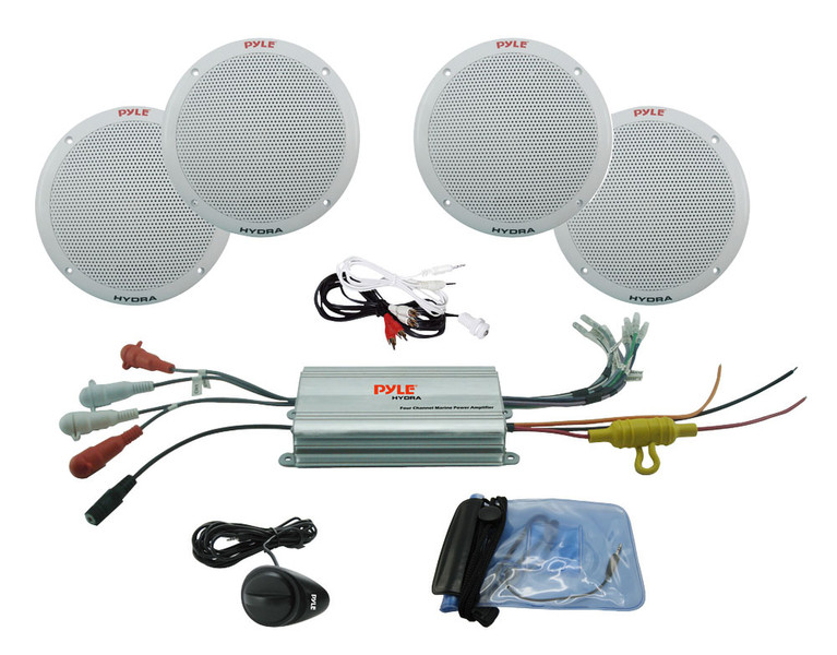 Pyle PLMRKT4A 4.0 Wired Grey audio amplifier