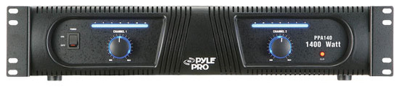 Pyle PPA140 2.0 Дома Проводная Черный усилитель звуковой частоты
