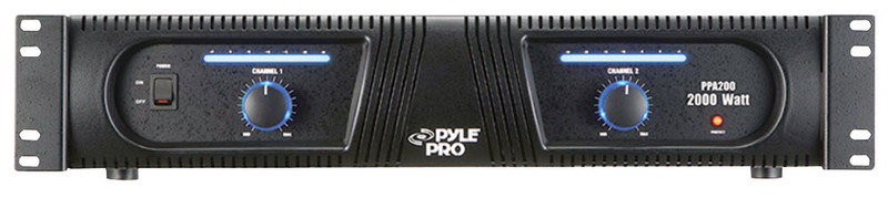 Pyle PPA200 2.0 Performance/stage Wired Black audio amplifier