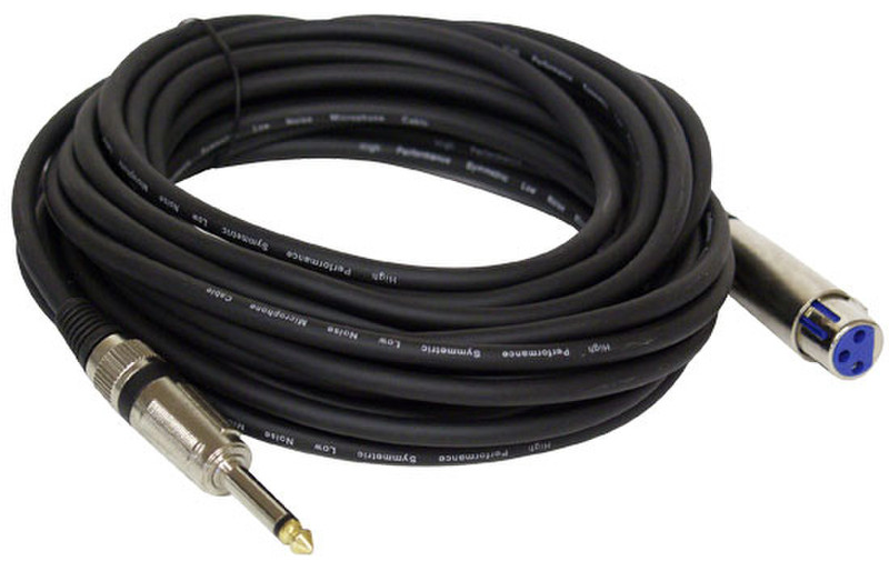 Pyle PPMJL30 9.14m 6.35mm XLR (3-pin) Schwarz Audio-Kabel