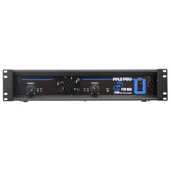 Pyle PZR6XA 2.0 Performance/stage Wired Black audio amplifier
