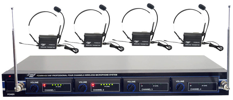 Pyle PDWM4400 Stage/performance microphone Wireless Black