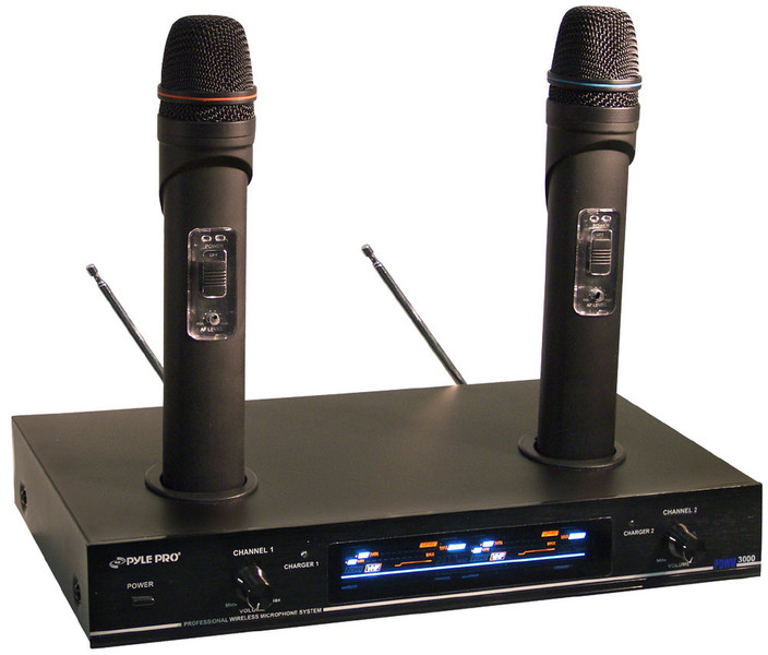 Pyle PDWM3000 Stage/performance microphone Беспроводной Черный микрофон
