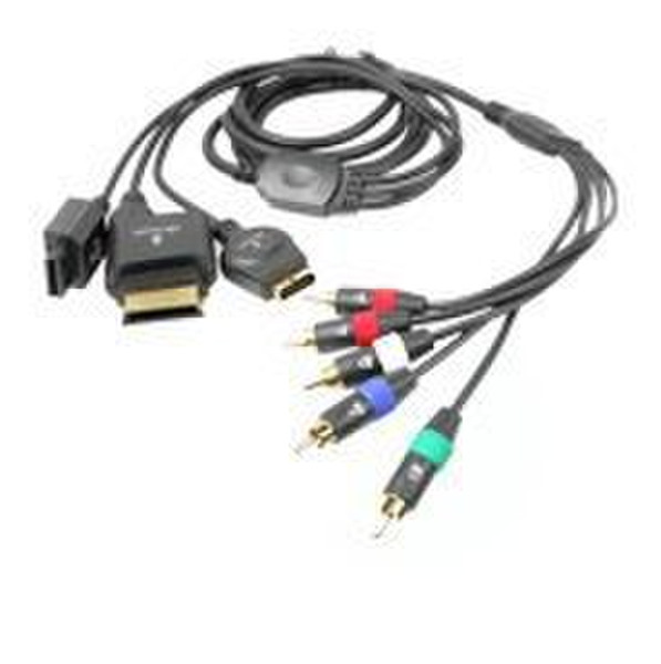 Acteck AGCU4 - GAAC-001 2.17m RCA Black video cable adapter