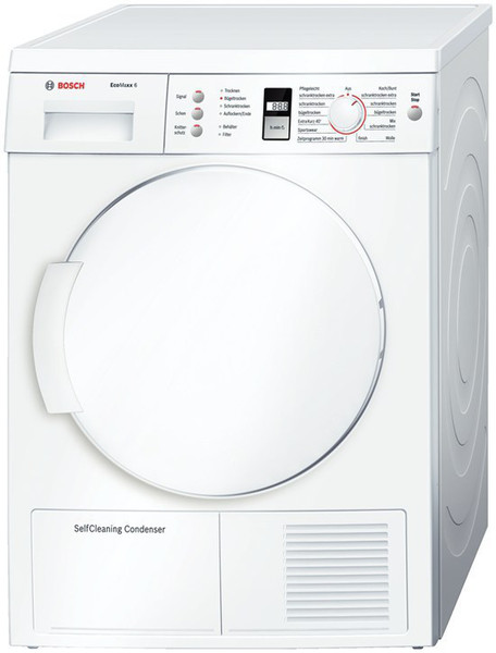 Bosch WTW84361 Отдельностоящий Фронтальная загрузка 6кг A Белый сушилка для белья